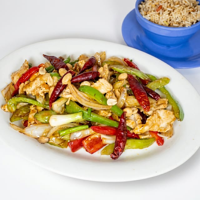 Kung Pao Chicken Platter.