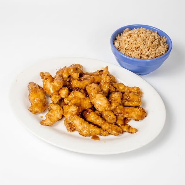 Orange Chicken Platter.